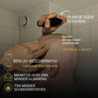 After shave crème met SPF voor kaal hoofd en gezicht