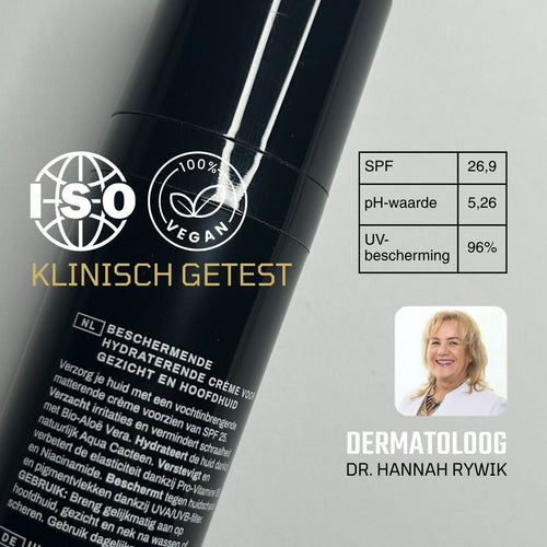 After shave crème met SPF 25 hoofdhuid en gezicht